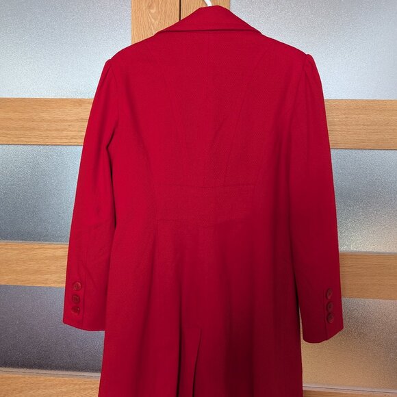 Women's Red Fall Coat, Le Chateau, Large / Manteau d'automne rouge pour femme - Picture 2 of 5